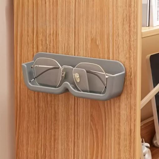 (Pack of 2) Wall-Mounted Eyewear Organizer - Glasses Display Rack for Bathroom, Bedroom, Living Room