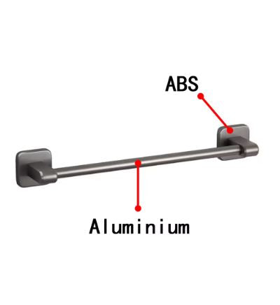 Wall-Mounted Bathroom Towel Rack, Towel Holder for Bathroom