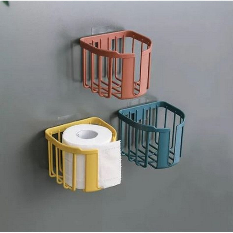 Wall Mounting Tissue Roll Holder Basket For Kitchen Bathroom Paper Towels