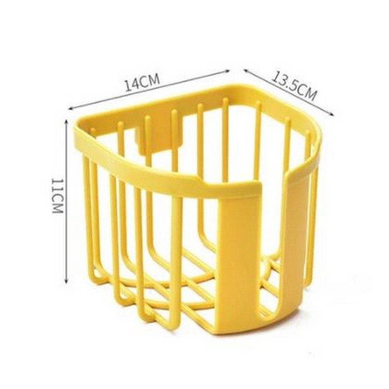Wall Mounting Tissue Roll Holder Basket For Kitchen Bathroom Paper Towels