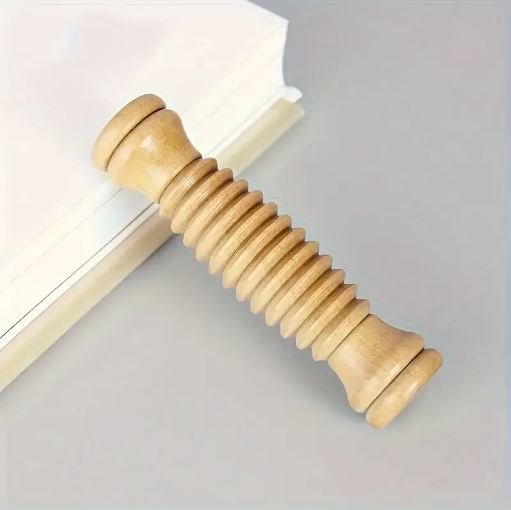 1pc Wooden Foot Roller Massager, Reflexology Relaxation Spa Tool for Back and Feet, Foot Massager