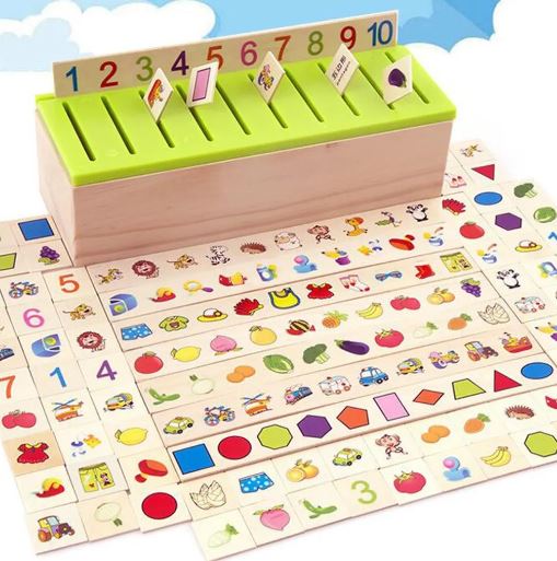 Wooden Knowledge Classification Box